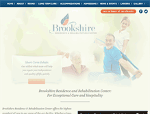 Tablet Screenshot of brookshirecare.com